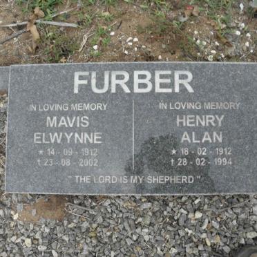FURBER Henry Alan 1912-1994 &amp; Mavis Elwynne 1912-2002