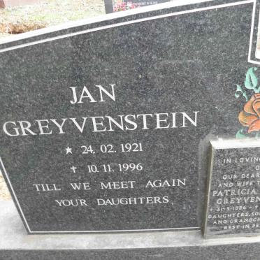 GREYVENSTEIN Jan 1921-1996