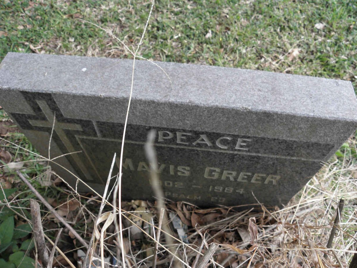 GREER Mavis 1902-1984