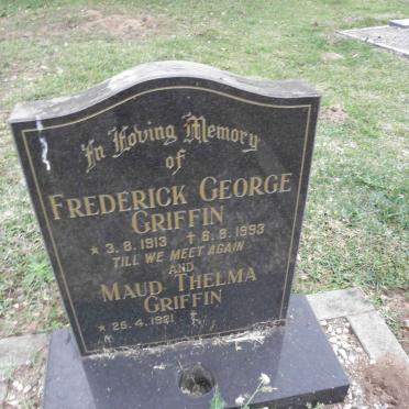 GRIFFIN Frederick George 1913-1993 &amp; Maud Thelma 1921-