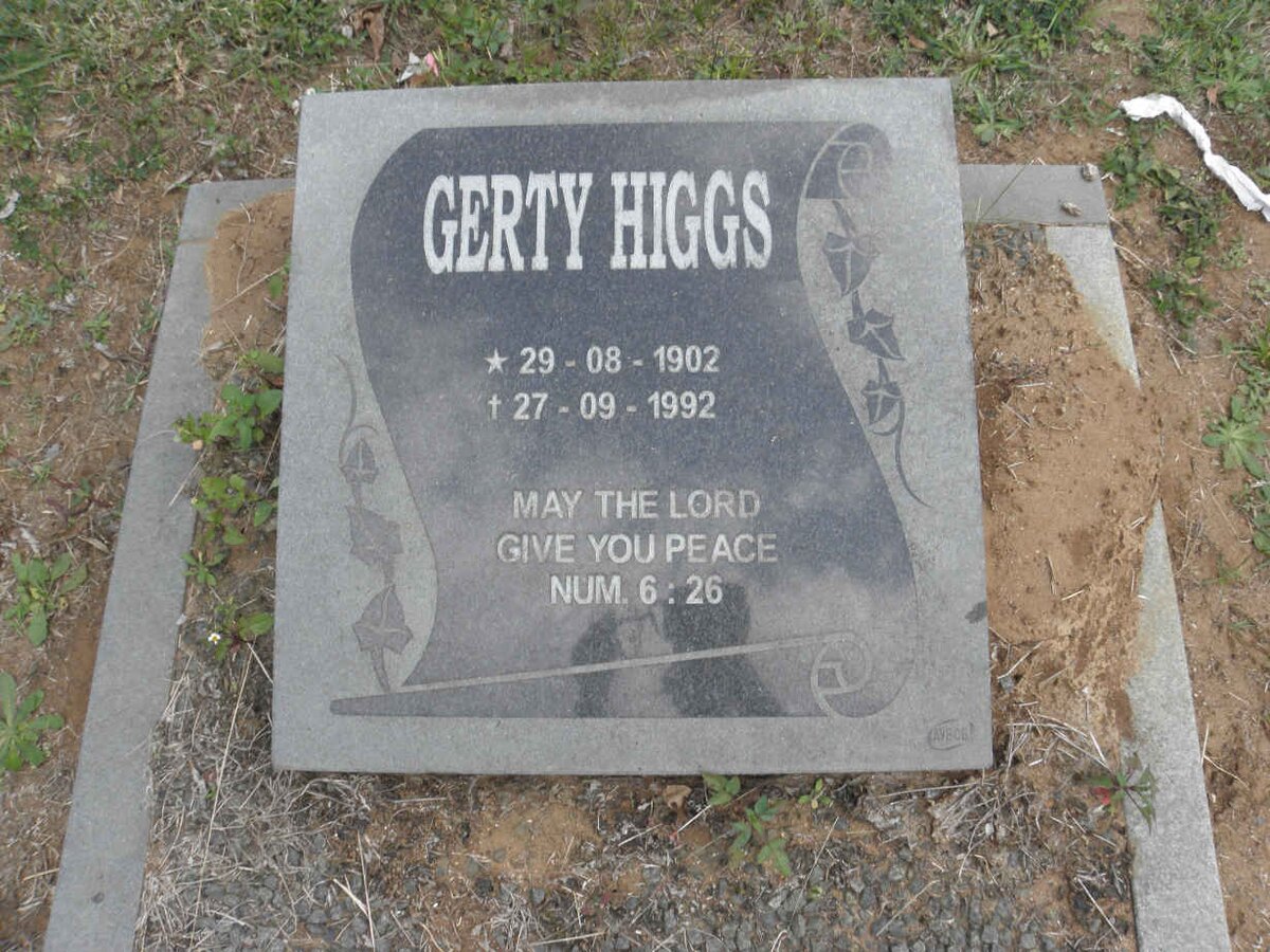HIGGS Gerty 1902-1992