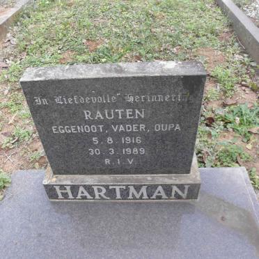 HARTMAN Rauten 1916-1989 &amp; Isabella 1918-2001