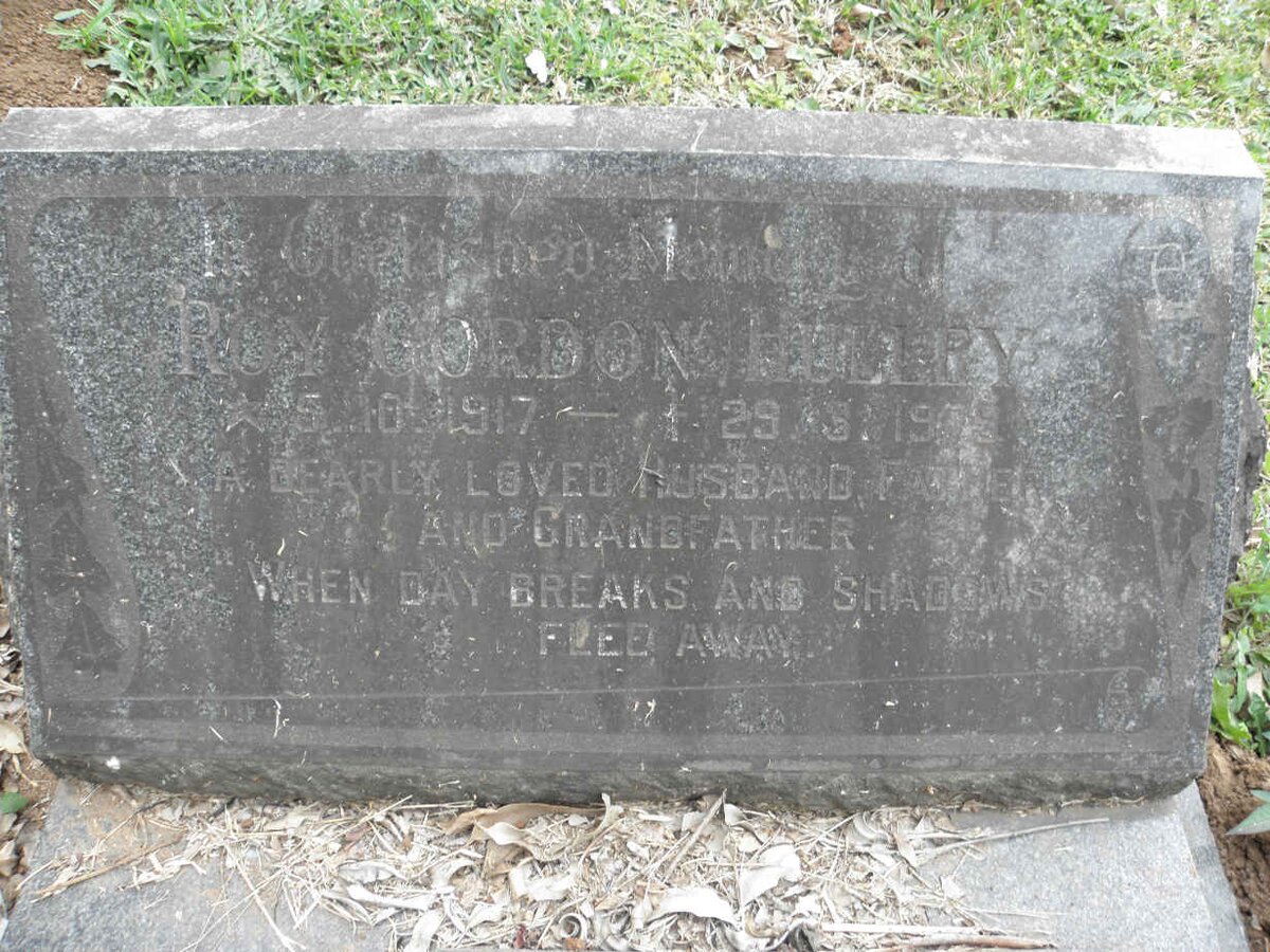 HULLEY Roy Gordon 1917-1979 :: HULLEY Roger Rex 1945-1996 &amp; Dorothy Joan -2007