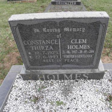 HOLMES Clem Holmes 1917-2004 &amp; Constance Thirza 1925-1993