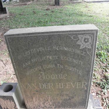 HEEVER Joanie, van der 1913-1986