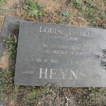 HEYNS Louise Isabel 1916-1989