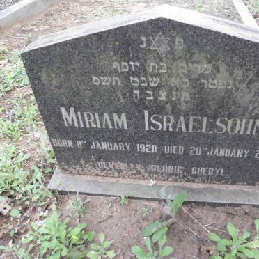 ISRAELSOHN Miriam 1920-2000
