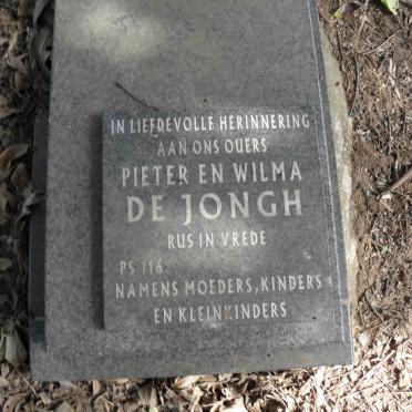 JONGH Pieter, de &amp; Wilma