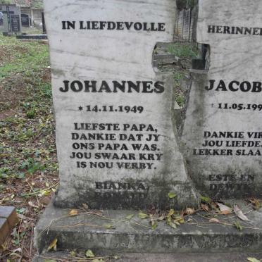 JAMES Johannes Jacobus 1949-1998