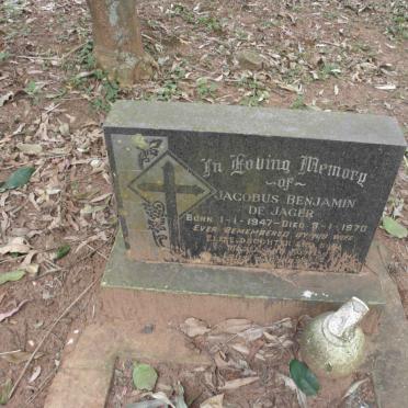 JAGER Jacobus Benjamin, de 1947-1970