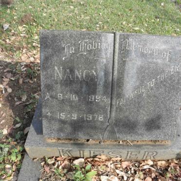 KIESER Nancy 1894-1976