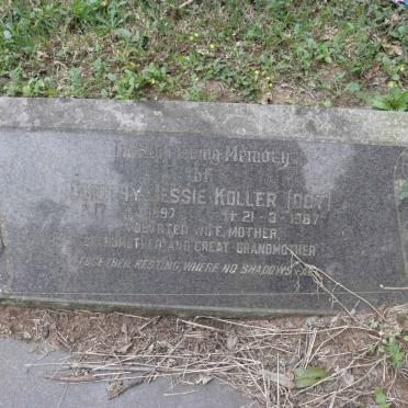 KOLLER Donald Storey 1892-1980 &amp; Dorothy Jessie 1897-1987