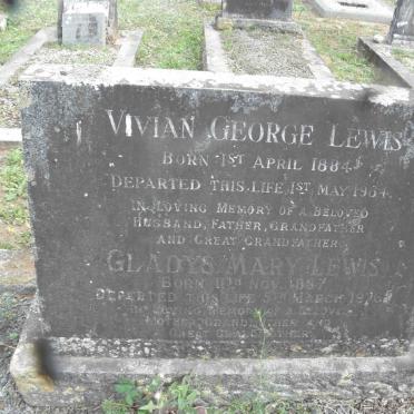 LEWIS Vivian George 1884-1964 &amp; Gladys Mary 1887-1976
