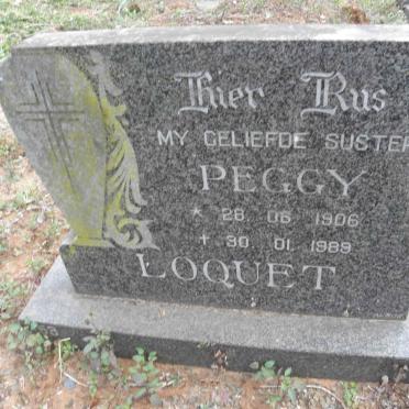 LOQUET Peggy 1906-1989