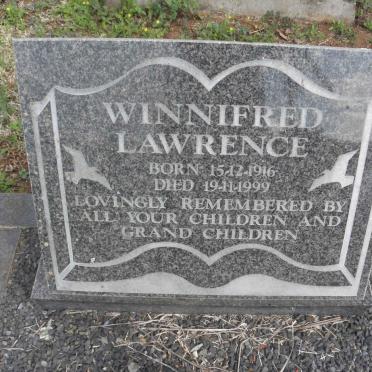 LAWRENCE Winnifred 1916-1999