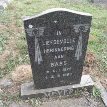 MEYER Babs 1929-1989