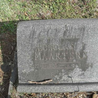 MAARTENS Nicolaas F. 1920-1966