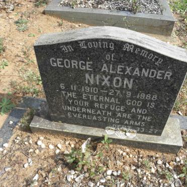 NIXON George Alexander 1910-1988
