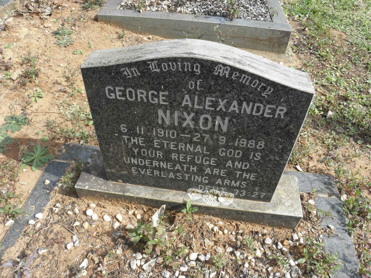 NIXON George Alexander 1910-1988