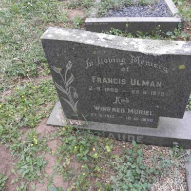 NAUDE Francis Ulman 1909-1979 &amp; Winifred Muriel 1910-1998