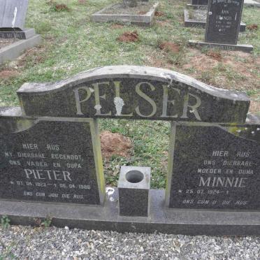 PELSER Pieter 1923-1986 &amp; Minnie 1924-