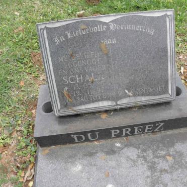 PREEZ Schalk, du 1935-1997