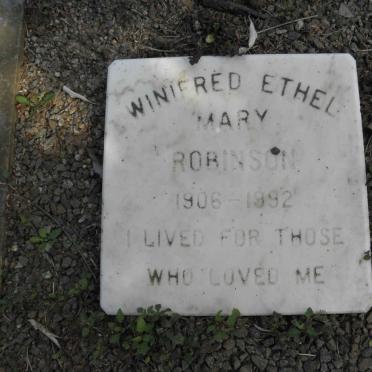 ROBINSON Winifred Ethel Mary 1906-1992