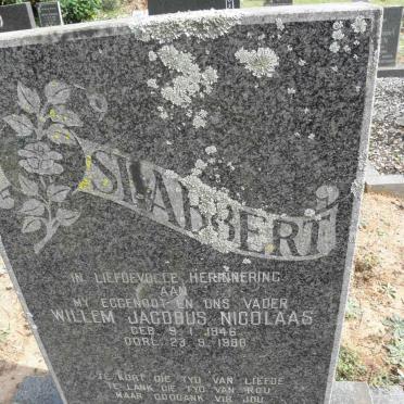 SLABBERT Willem Jacobus Nicolaas 1946-1988