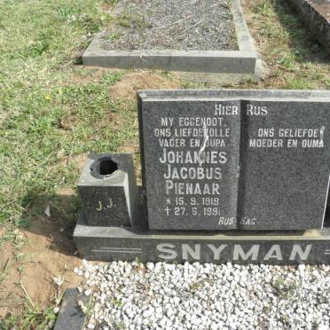 SNYMAN Johannes Jacobus Pienaar 1919-1991