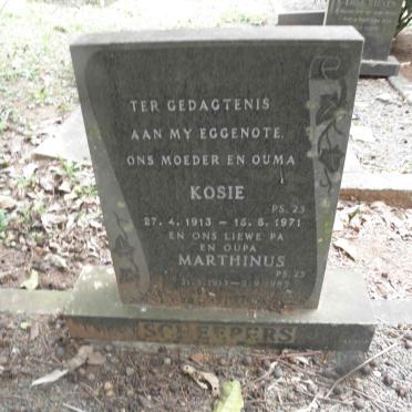 SCHEEPERS Marthinus 1913-1985 &amp; Kosie 1913-1971