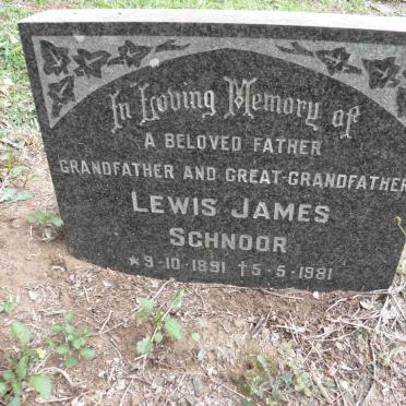 SCHNOOR Lewis James 1891-1981