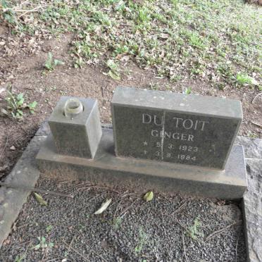 TOIT Ginger, du 1923-1984