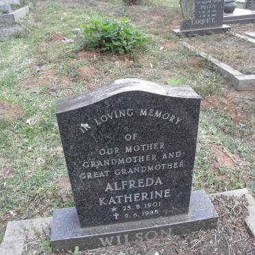 WILSON Alfreda Katherine 1901-1986