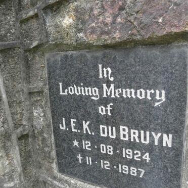 BRUYN J.E.K., du 1924-1987