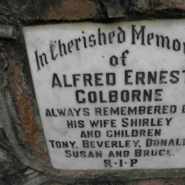 COLBORNE Alfred Ernest