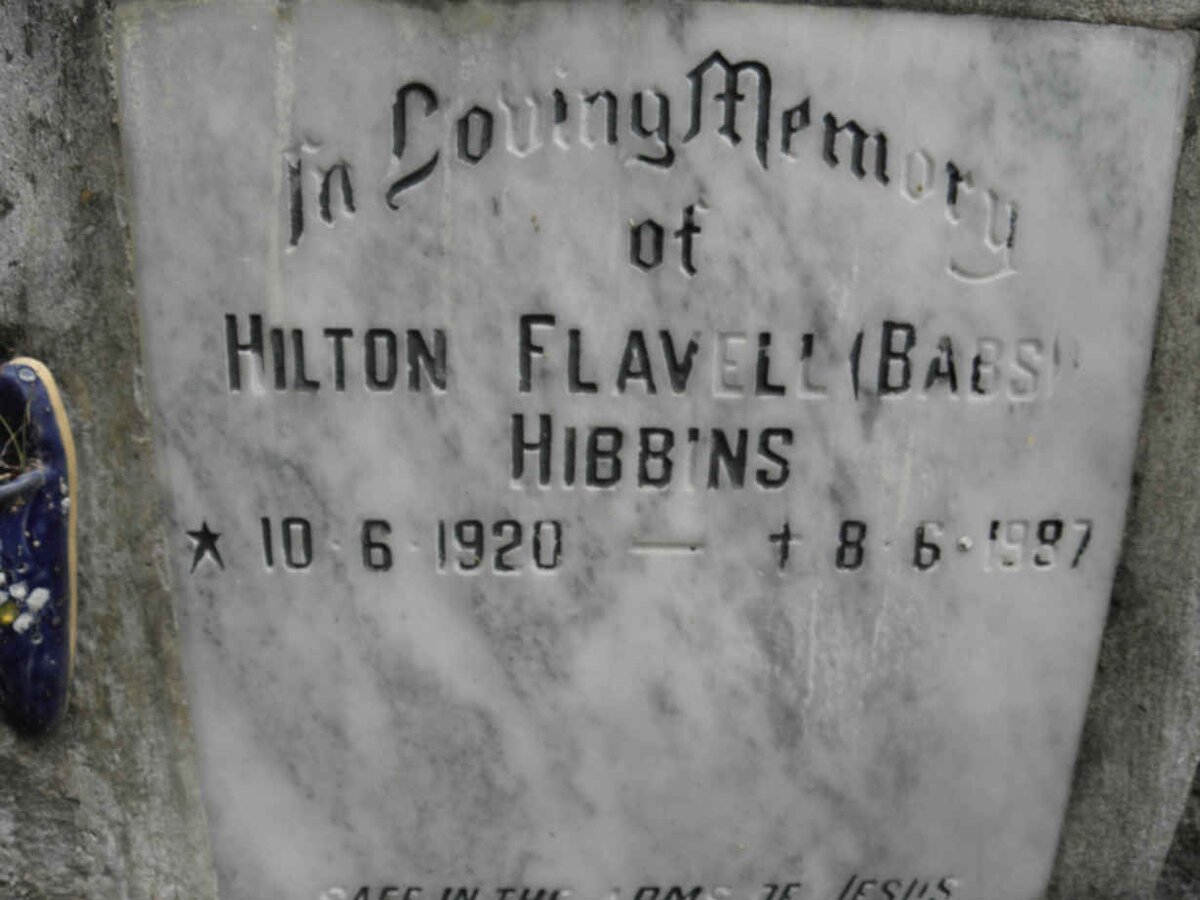 HIBBINS Hilton Flavell 1920-1987