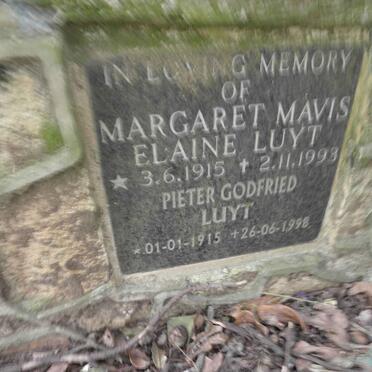 LUYT Pieter Godfried 1915-1998 &amp; Margaret Mavis Elaine 1915-1993