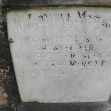 MINOTT Oliver 1900-1979