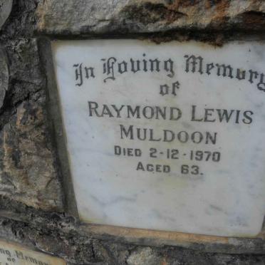 MULDOON Raymond Lewis -1970