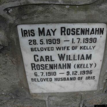 ROSENHAHN Carl William 1910-1996 &amp; Iris May 1909-1990