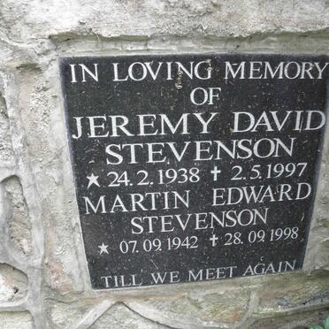 STEVENSON Jeremy David 1938-1997 :: STEVENSON Martin Edward 1942-1998