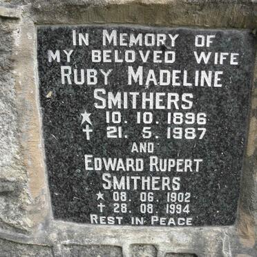 SMITHERS Edward Rupert 1902-1994 &amp; Ruby Madeline 1896-1987