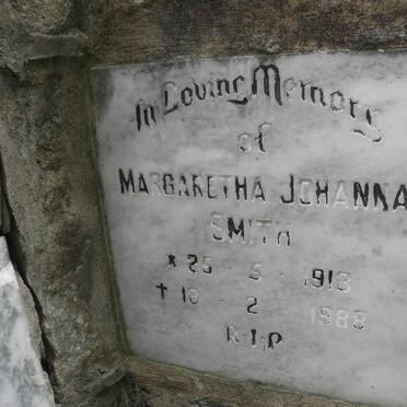 SMITH Margaretha Johanna 1913-1988