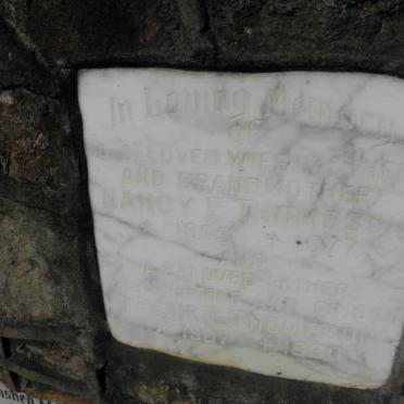 THOMPSON Frank T. 1907-1980 &amp; Nancy E. 1905-1977