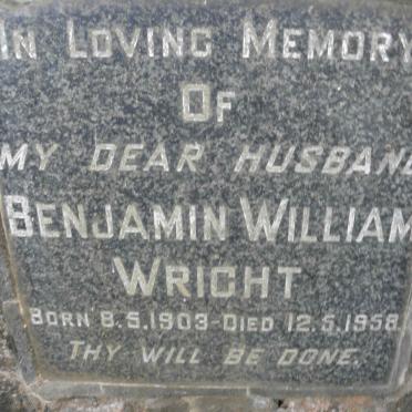 WRIGHT Benjamin william 1903-1958