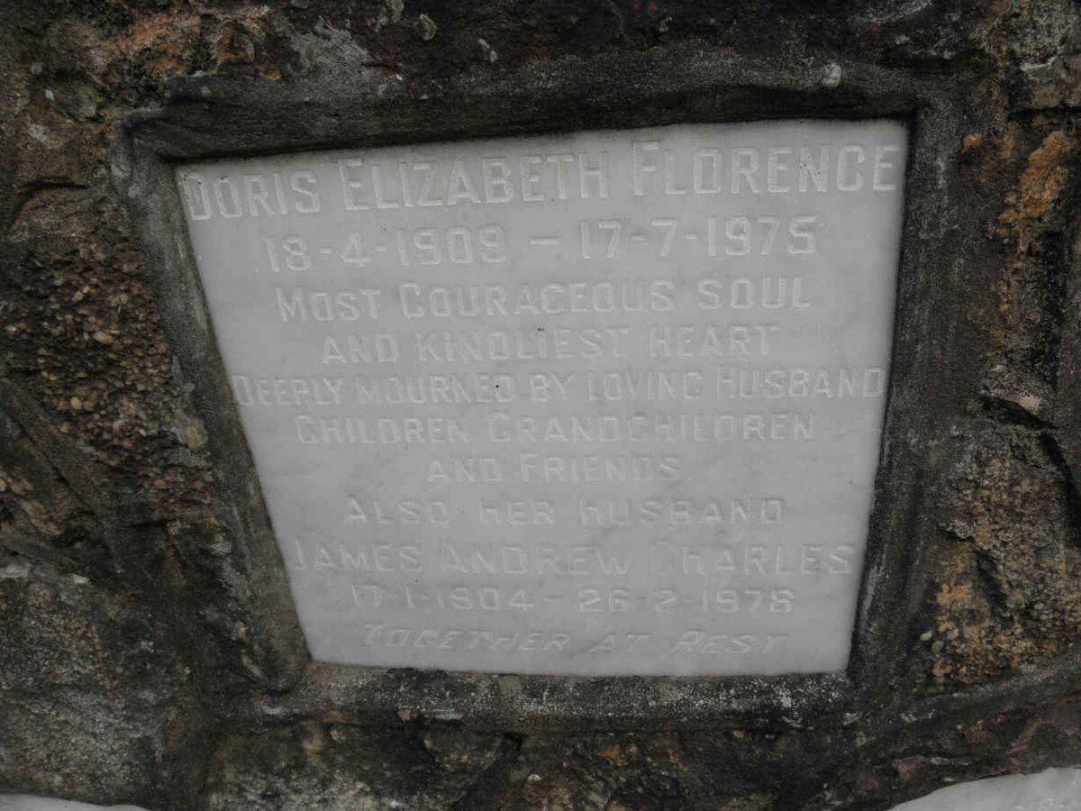 ? James Andrew Charles 1904-1978 &amp; Doris Elizabeth Florence 1909-1975