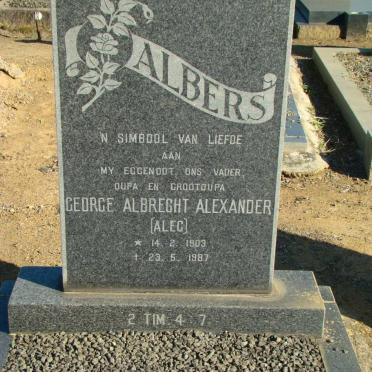 ALBERS George Albrecht Alexander 1903-1987