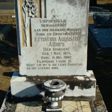 ALBERS Ernstina Augusta neé SCHEUER 1874-1962
