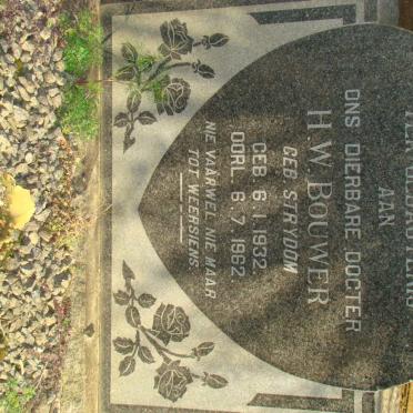 BOUWER H.W. neé STRYDOM 1932-1962