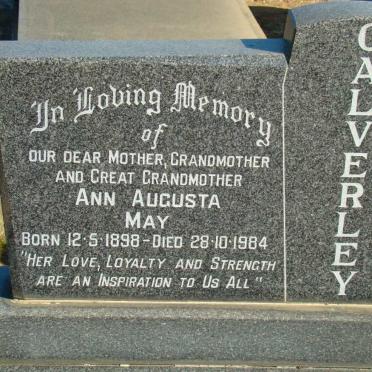 CALVERLEY Anna Augusta May 1898-1984